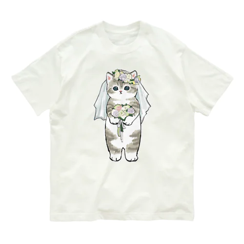 花嫁にゃん オーガニックコットンTシャツ