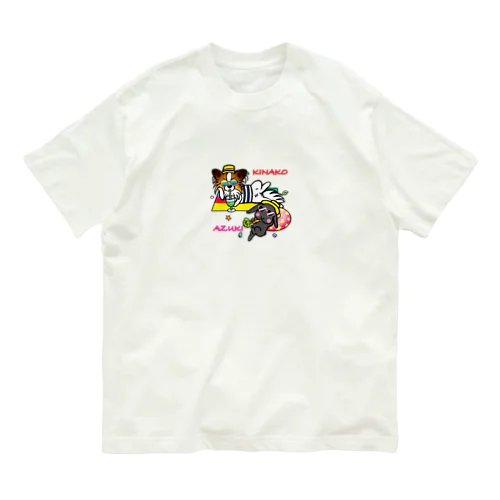 あずききなこグッズ オーガニックコットンTシャツ