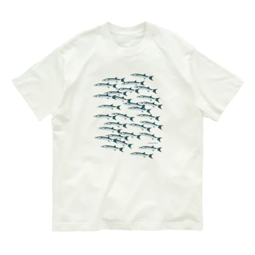 魚の群れ タツカマス/ブラックフィンバラクーダ Organic Cotton T-Shirt