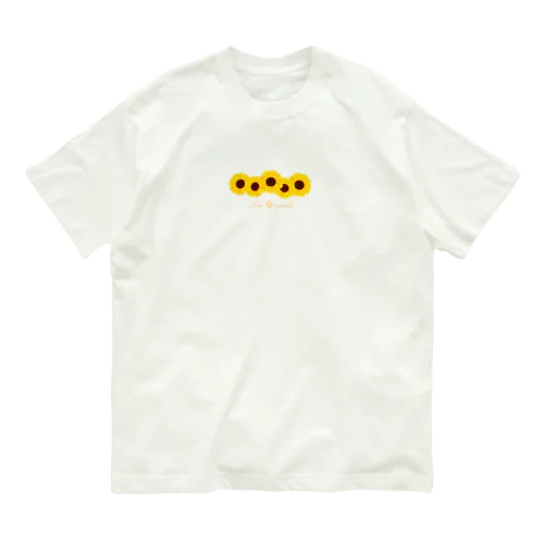 sunflower(LOGO) オーガニックコットンTシャツ