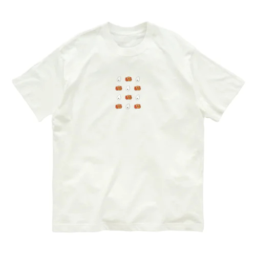 【てぃだ × mako aiga】《大柄》でちゅらくみちゃん と ドムくん  Organic Cotton T-Shirt