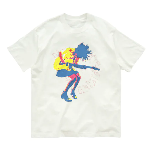 ギターガール004 オーガニックコットンTシャツ