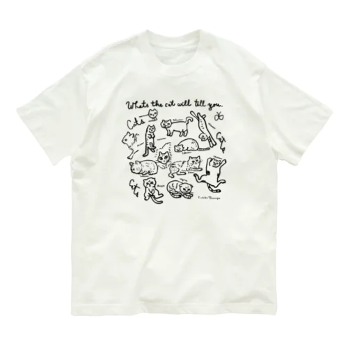 cat cat cat !! オーガニックコットンTシャツ