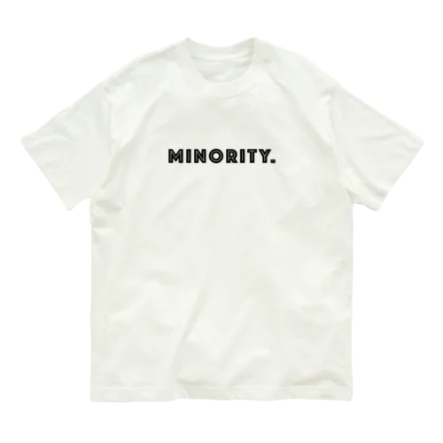 MINORITY.　- black ver. 01 - オーガニックコットンTシャツ