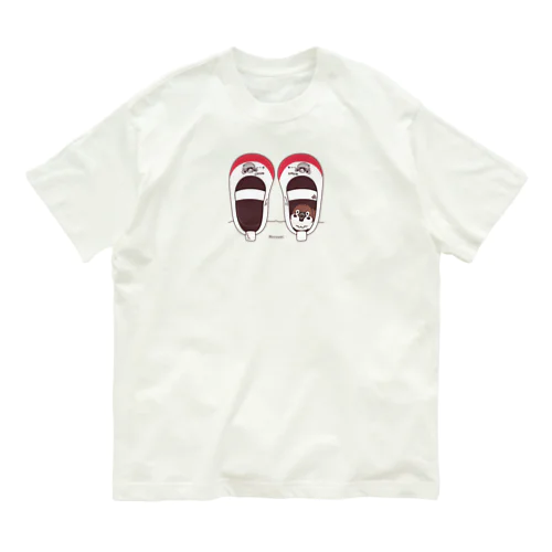 CT165 スズメがちゅん*うわばきちゅんA*イラストサイズ普通ver.* Organic Cotton T-Shirt