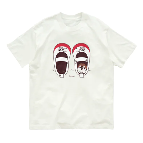 スズメがちゅん*うわばきちゅんA** Organic Cotton T-Shirt