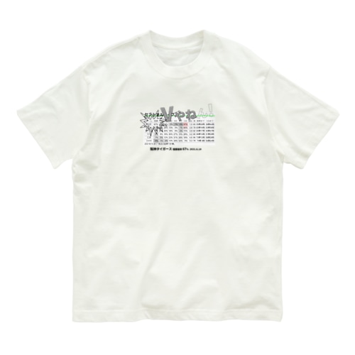 優勝確率2021 阪神 67%記念 Organic Cotton T-Shirt