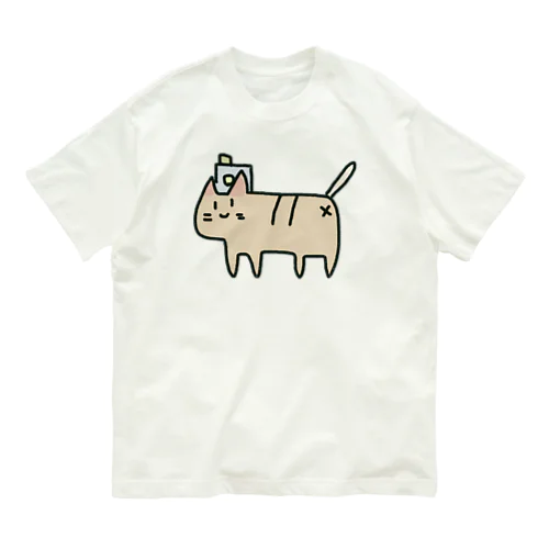 カメラ猫 オーガニックコットンTシャツ