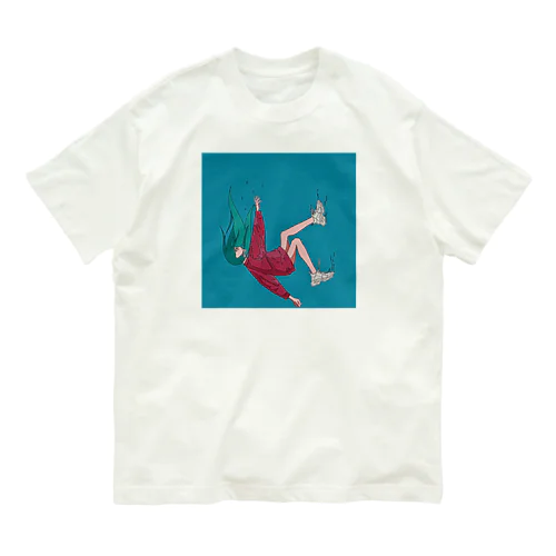 沈む_りけぽっぷ オーガニックコットンTシャツ