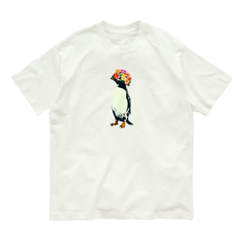 flower penguin Organic Cotton T-Shirt