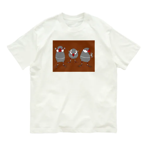 機械生命体文鳥S Organic Cotton T-Shirt