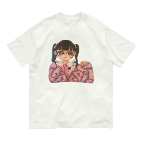 脳みそに寄生する女の子 オーガニックコットンTシャツ