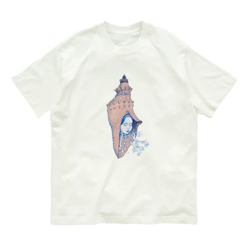 貝殻ガール Organic Cotton T-Shirt