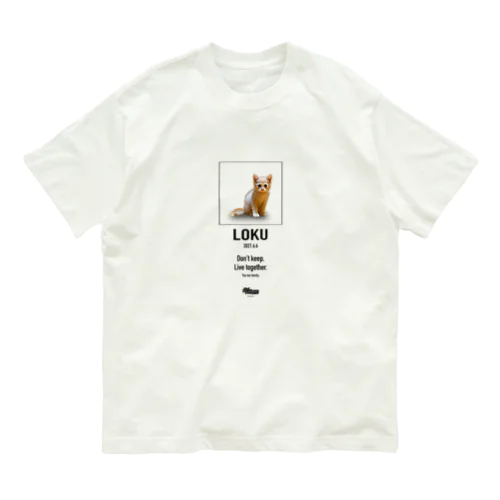 LOKU × Bad Time,Don't Continue オーガニックコットンTシャツ