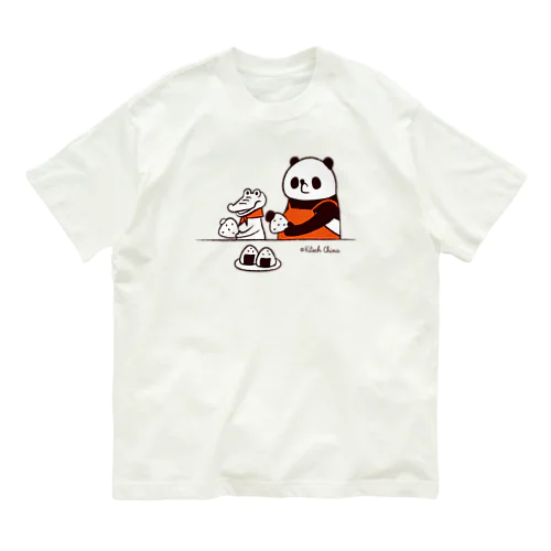 パンダとワニ Organic Cotton T-Shirt