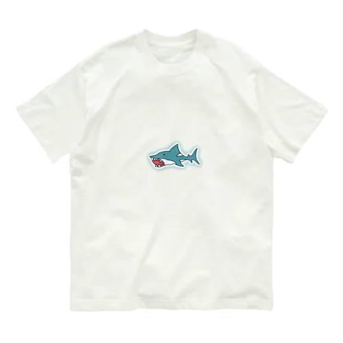 孤独なサメくん オーガニックコットンTシャツ