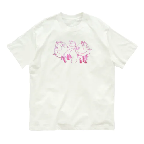 仲良し家族 Organic Cotton T-Shirt