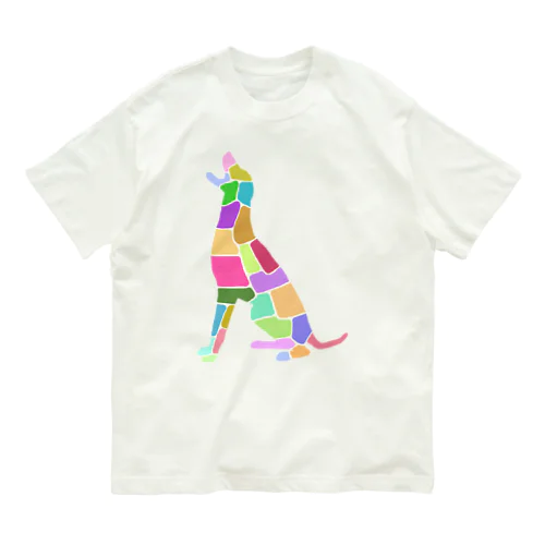 コラージュ犬 オーガニックコットンTシャツ