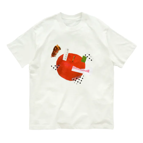 カットアンドペースト（りんご） Organic Cotton T-Shirt