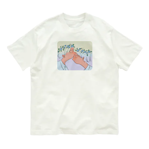 ネモフィラのはなかんむり Organic Cotton T-Shirt