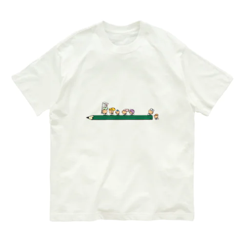 つぶっちーズ　「遠足」 Organic Cotton T-Shirt