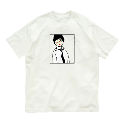 黒いネクタイをした女 Organic Cotton T-Shirt