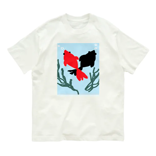 交錯する金魚 Organic Cotton T-Shirt