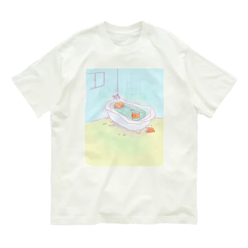 バスルームの蟹 オーガニックコットンTシャツ