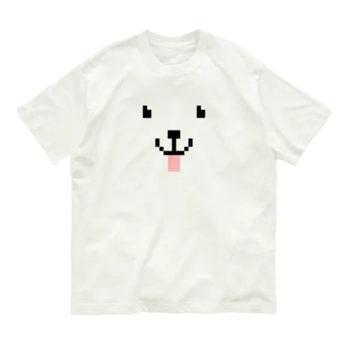 ドットの犬っぽい動物 オーガニックコットンTシャツ