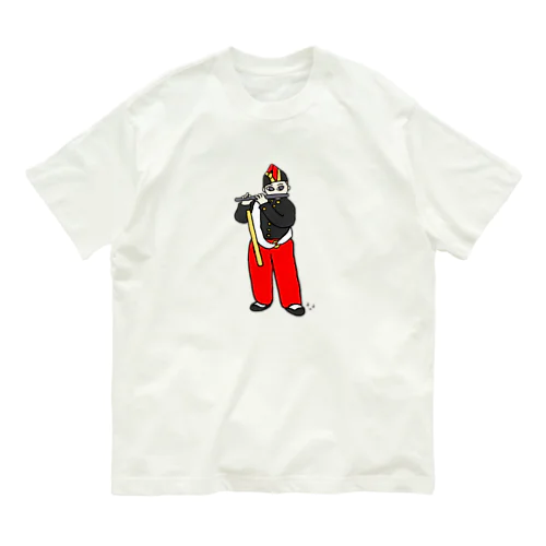 笛を吹く少年 オーガニックコットンTシャツ