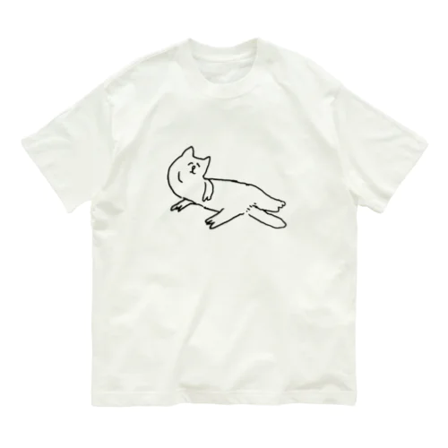 上機嫌なネコ オーガニックコットンTシャツ