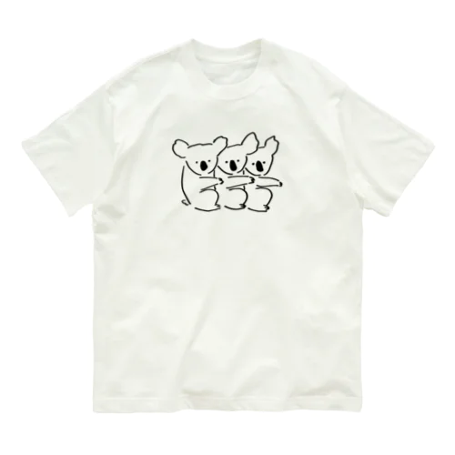 コアラ三兄弟 オーガニックコットンTシャツ