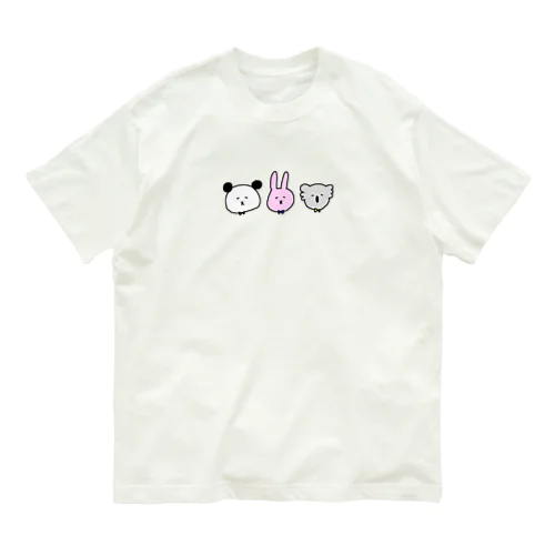 パンダウサギコアラ（カラー） Organic Cotton T-Shirt