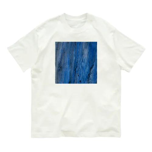 夏　青色 Organic Cotton T-Shirt