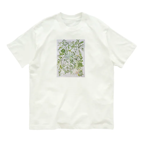 春の七草 オーガニックコットンTシャツ