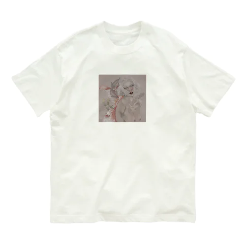 赤い少女 Organic Cotton T-Shirt