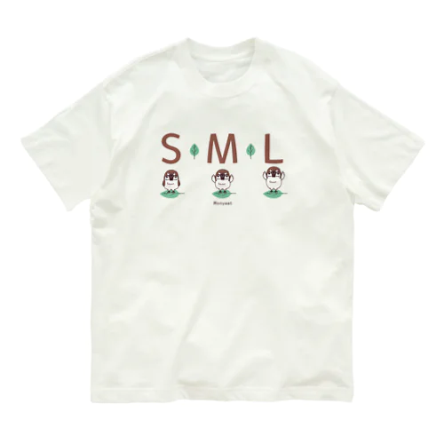 スズメがちゅん SMLTシャツ Organic Cotton T-Shirt