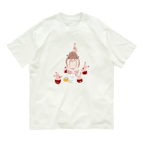 おと星人とうさピコ Organic Cotton T-Shirt