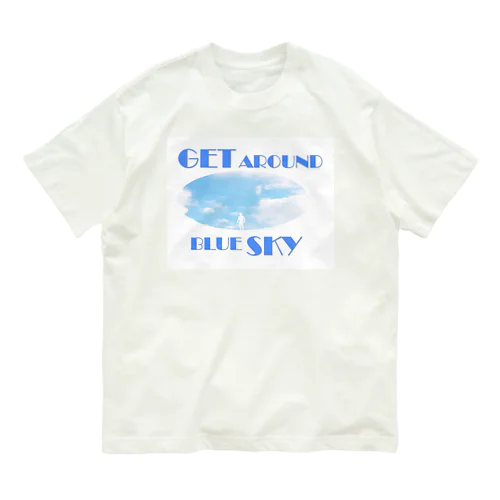 GET AROUND【SKY BLUE】 Organic Cotton T-Shirt