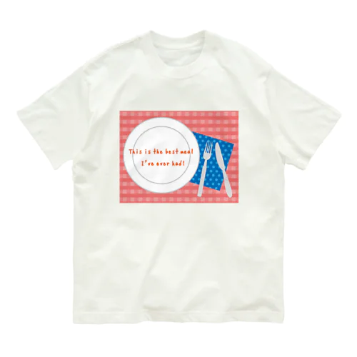 TABLE-PINK オーガニックコットンTシャツ