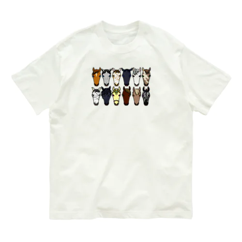 【うまかお】Favorite Horses_2 Organic Cotton T-Shirt