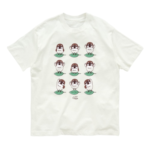 スズメがちゅん　体操ちゅん Organic Cotton T-Shirt