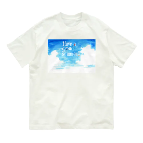 夏空メッセージ１ Organic Cotton T-Shirt