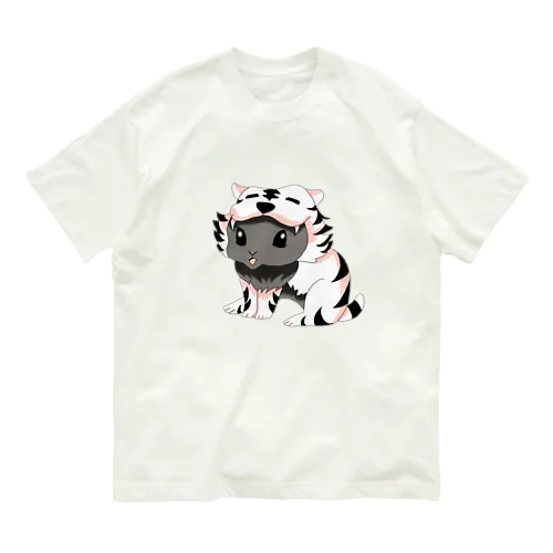 干支うさぎシリーズ　虎　白 Organic Cotton T-Shirt