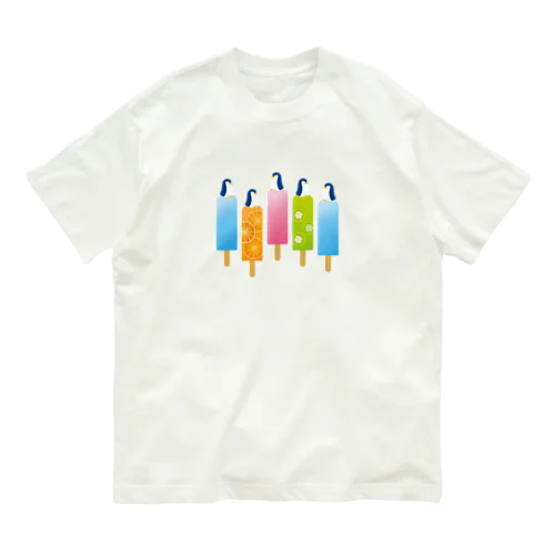 アイスキャンディとぺんぎん Organic Cotton T-Shirt