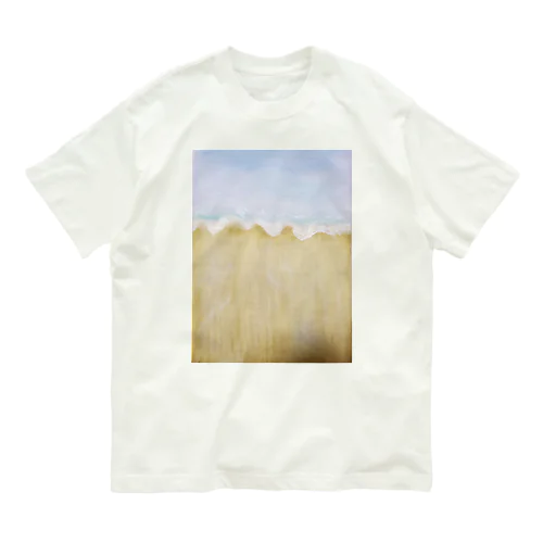 白浜の波 オーガニックコットンTシャツ