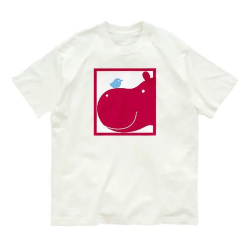 カバと小鳥ちゃん Organic Cotton T-Shirt