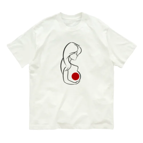 Pregnant in Japan オーガニックコットンTシャツ