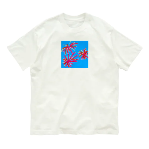 大輪の花 オーガニックコットンTシャツ