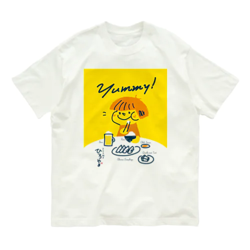 ひとくち餃子ひろやす（女の子） オーガニックコットンTシャツ